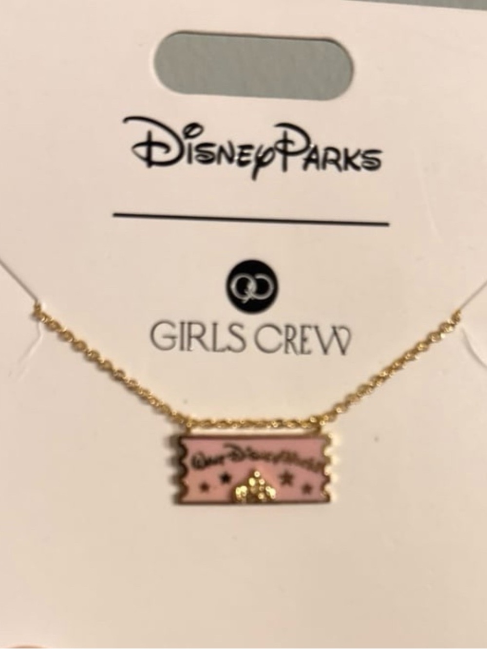 Disney Parks Girls crew necklace